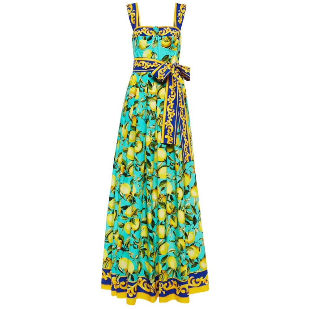 Dolce & Gabbana Lemon Maxi Dress 🍋